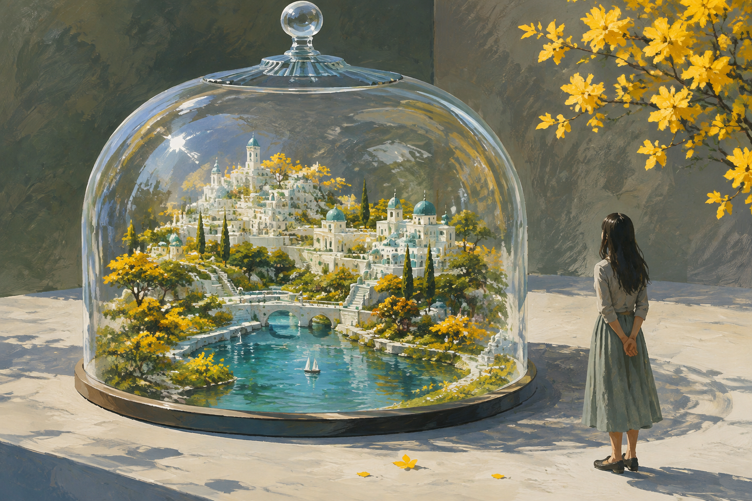 Even within a beautiful dream, there must be room for someone's hesitation to remain.