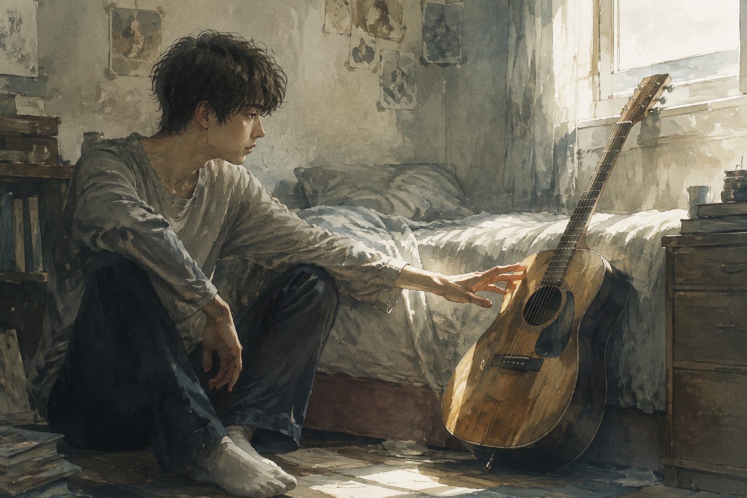 Even if they say they have given up on everything, there is still one guitar they cannot let go of.