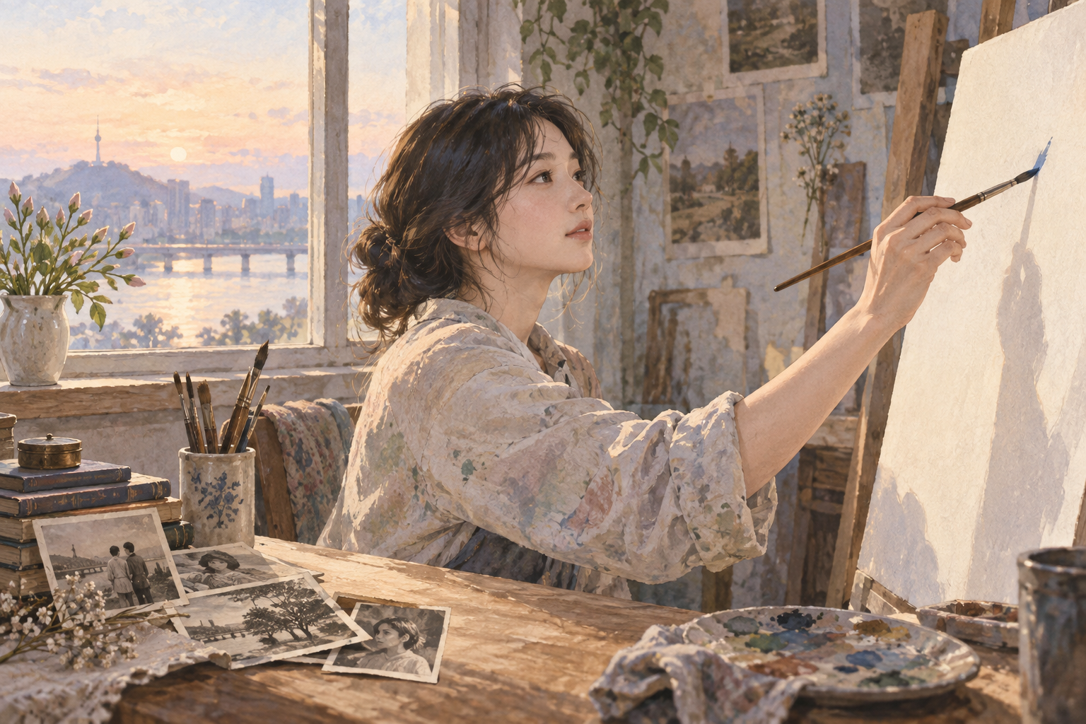 A hand that retrieves a forgotten feeling to draw a new line.