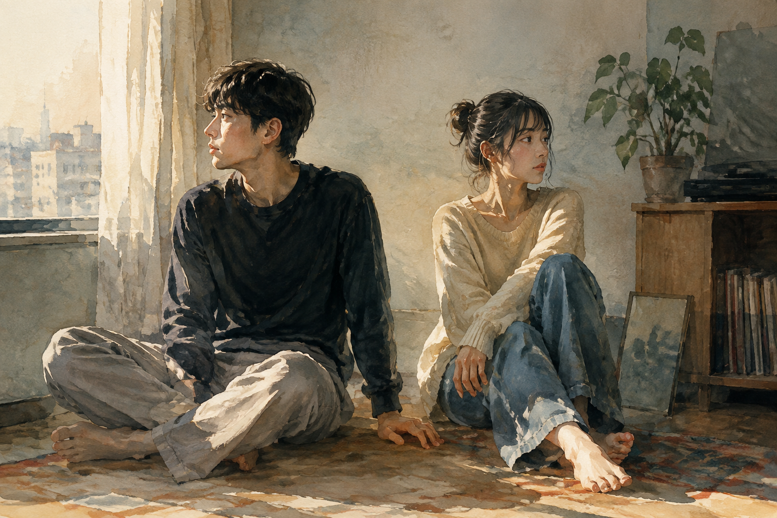 Even sitting side by side, their hearts are not necessarily close.