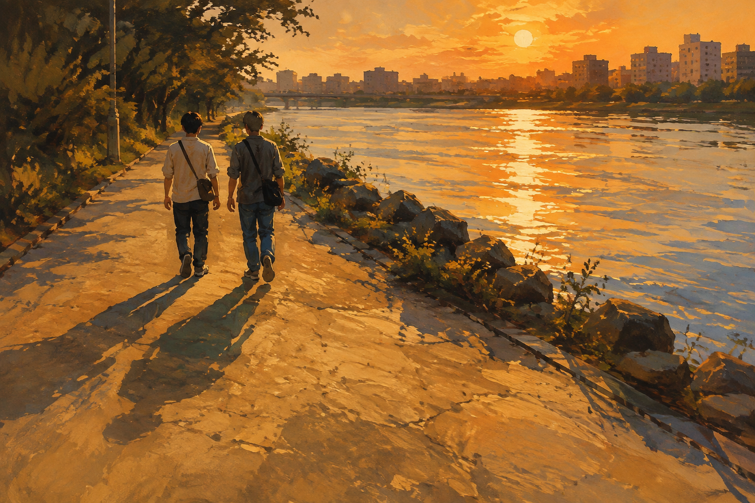 The ordinary time spent walking together lingers the longest.