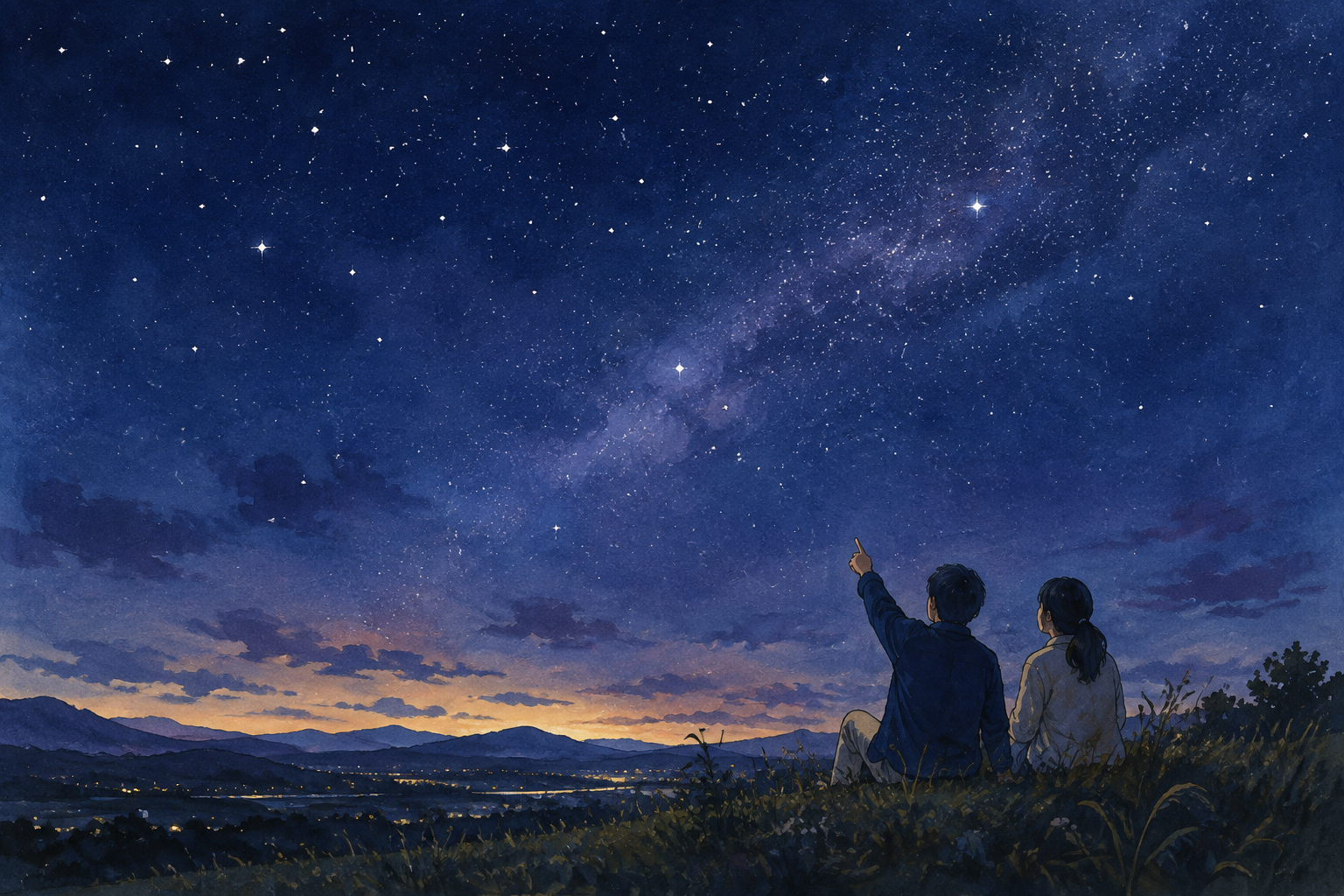 A small promise shared while gazing up at the same sky