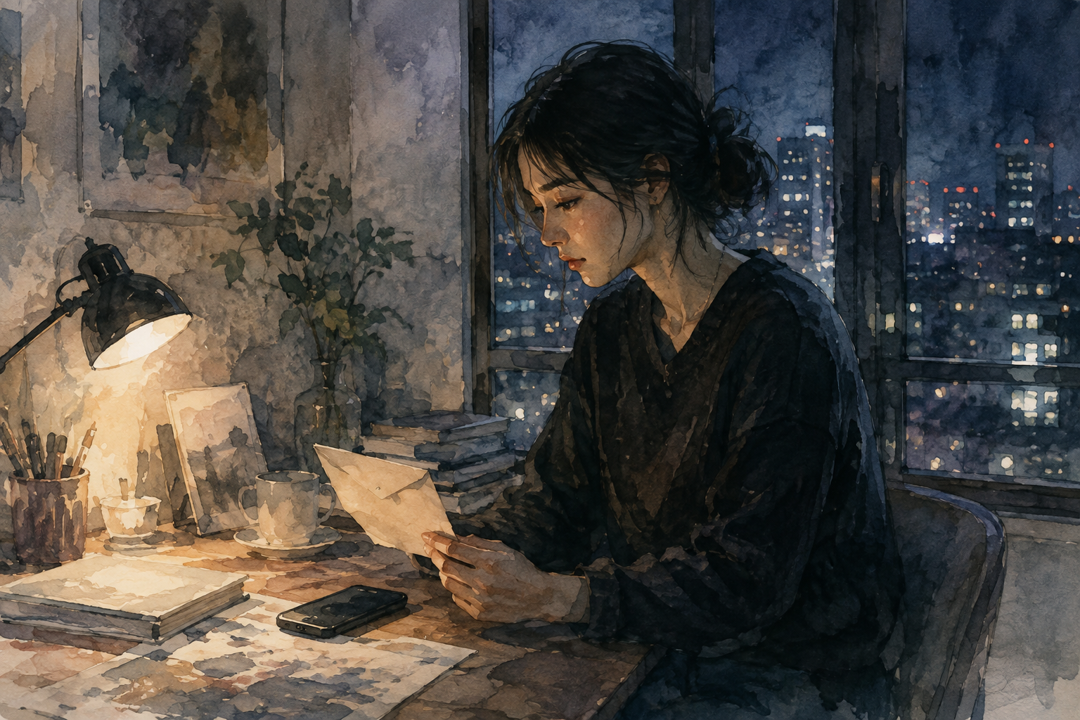 A heart that could not be shared with anyone lingers through the lengthening night.