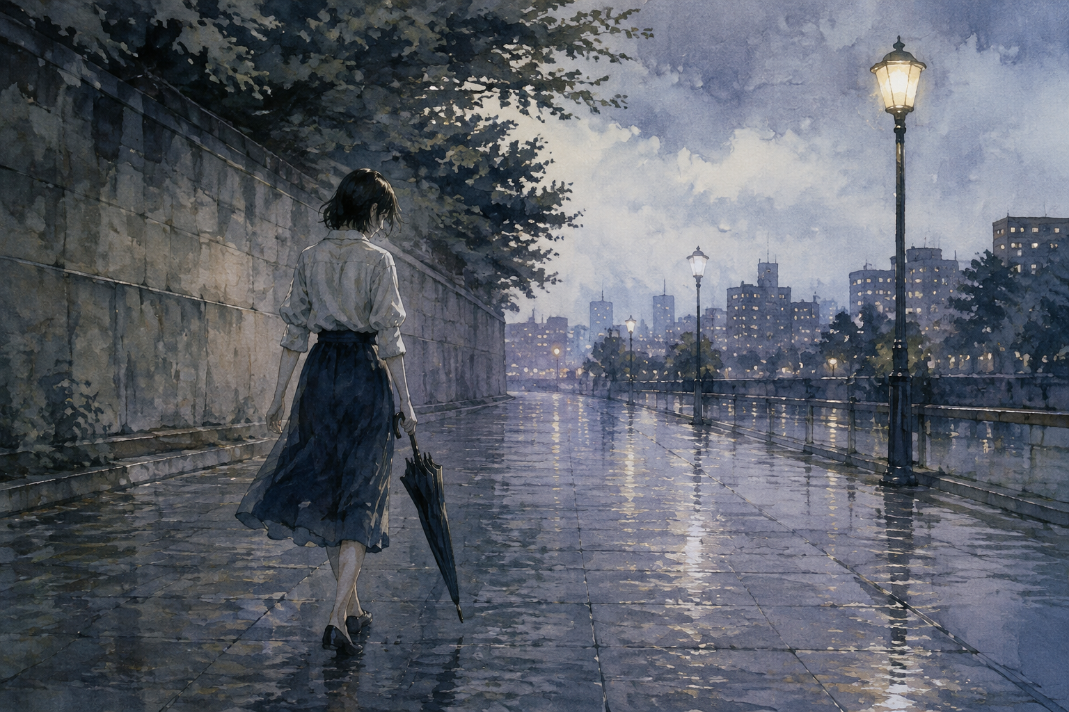 If you can't stop the rain, walk on while wet.
