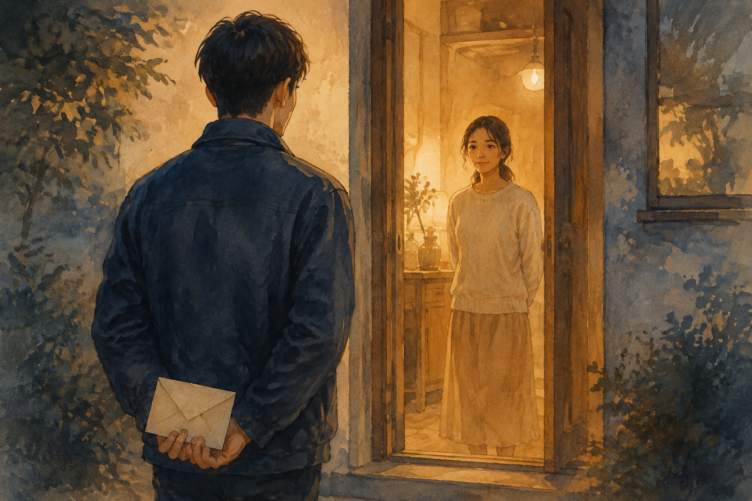 Words hidden to avoid causing pain linger between the two of them.