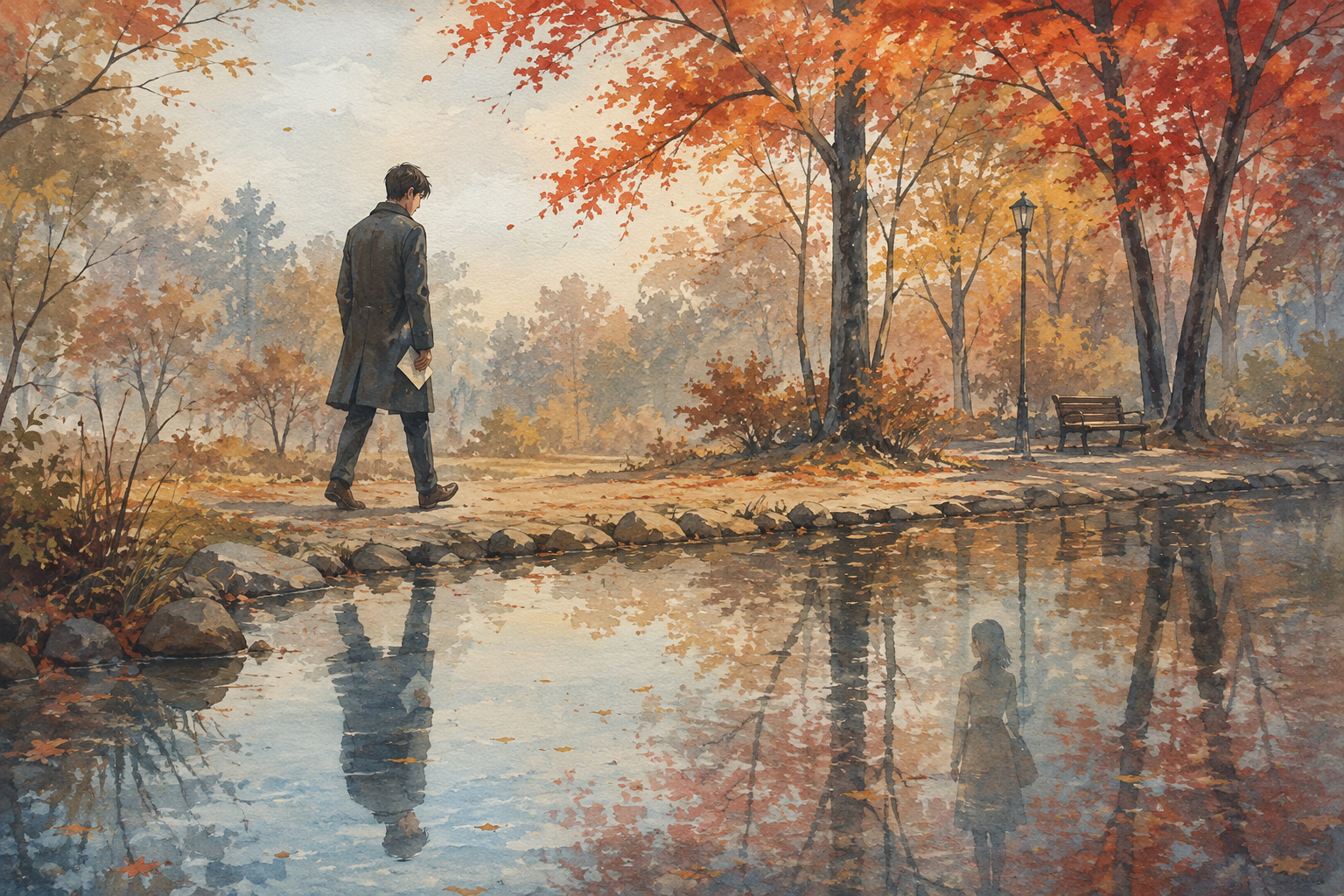 A solitary walk that leaves space for a remembered companion.