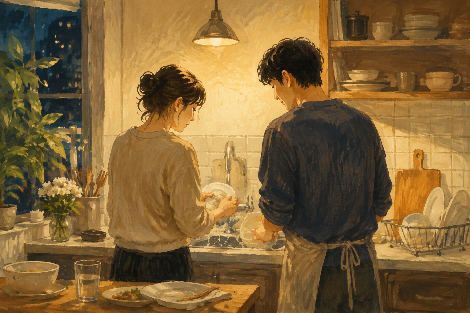 Two people who move beyond vows to tend their relationship in everyday life