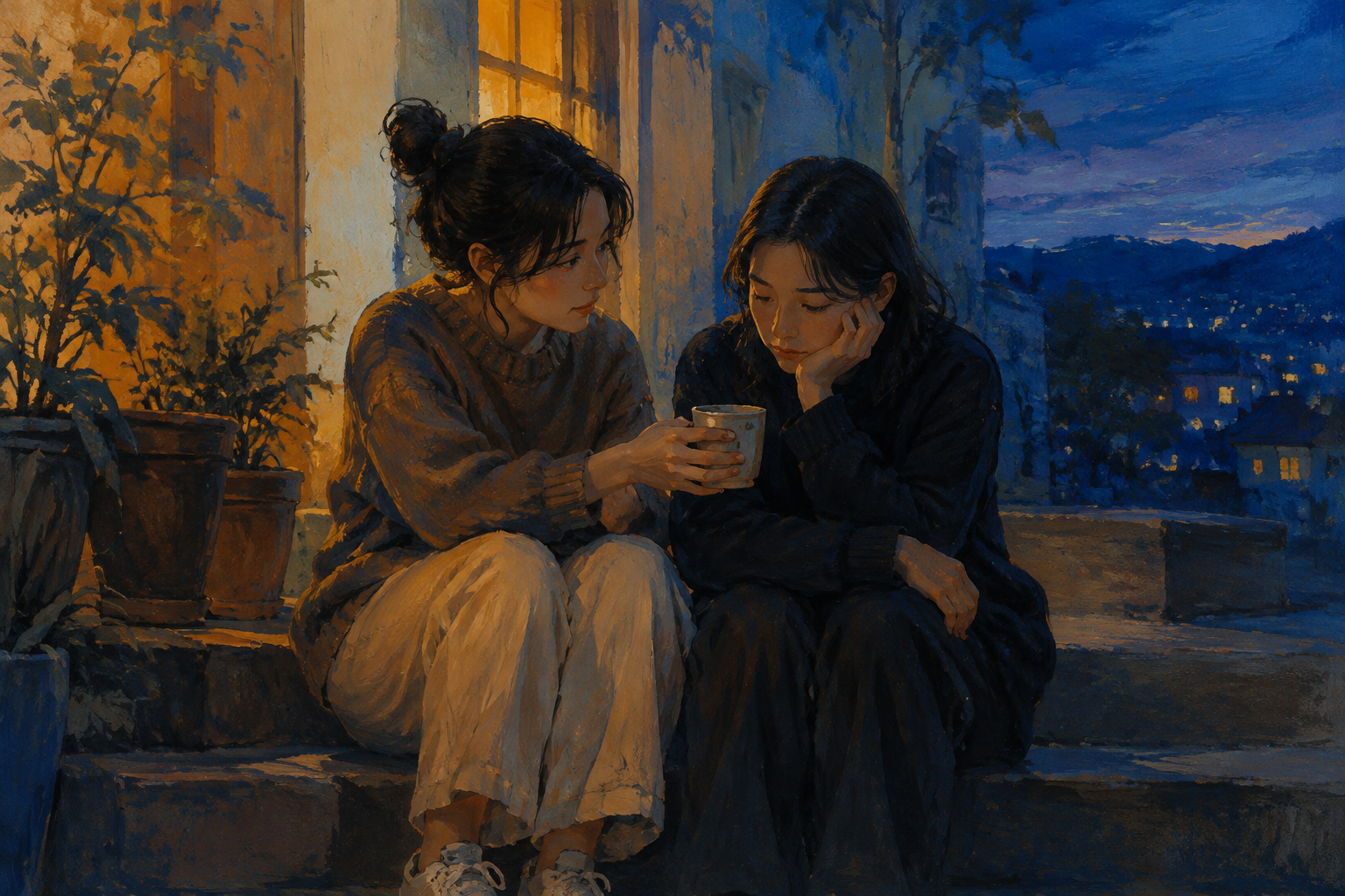 Someone who sits by your side in silence