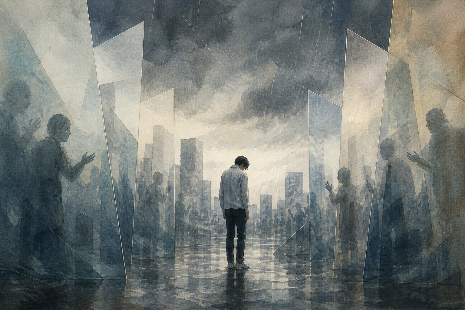 The moment someone's certainty rises up like a wall.