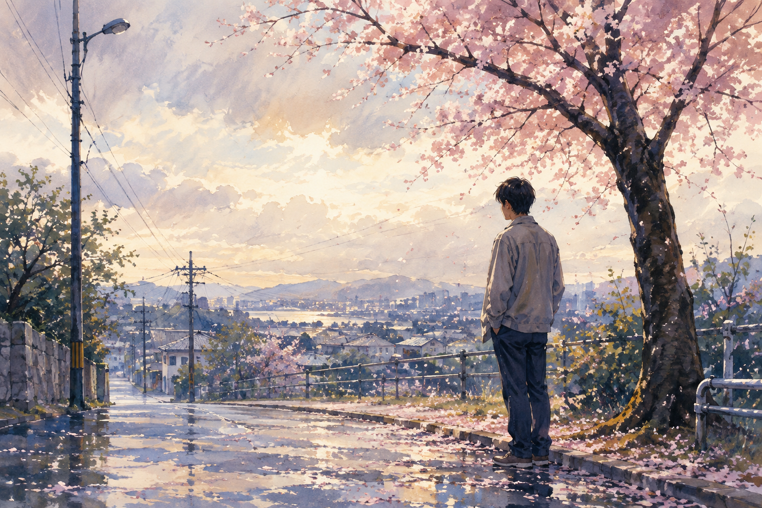 An imagined spring evening, when a returning season makes an absent person feel close.