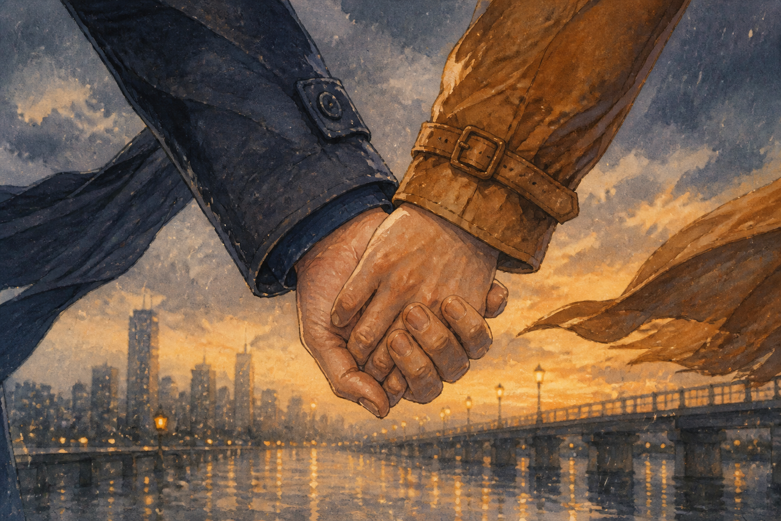 The desire to hold on carries both courage and fear.