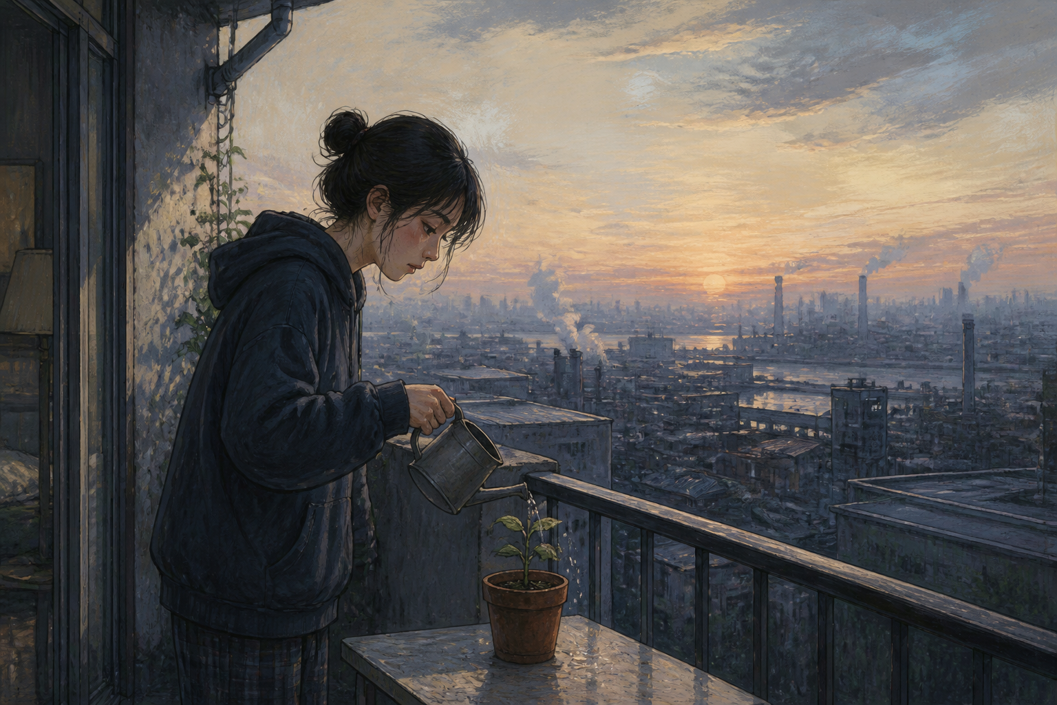 Even on exhausting mornings, there is still something left that one wants to take care of.