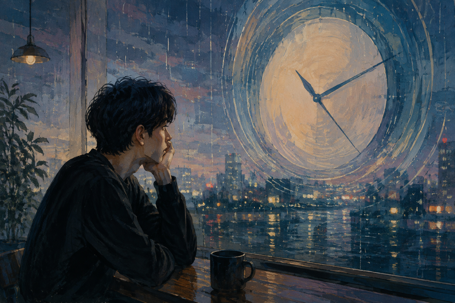 A heart that remains in the same place, like time that never stops.